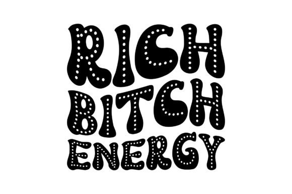 Retro RICH BITCH Energy Embroidery Review