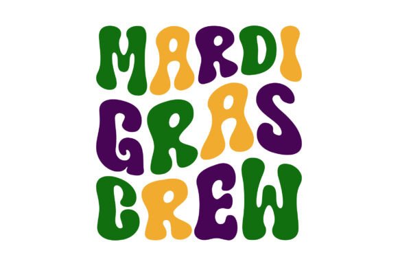 Retro Wavy Mardi Gras Crew Svg Png Review