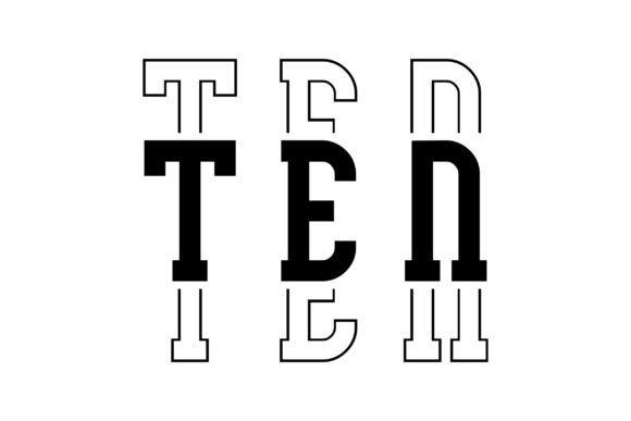 Ten Birthday Svg, 10th Birthday Png